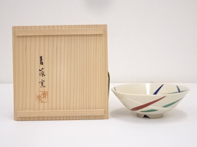 JAPANESE TEA CEREMONY / TEA BOWL CHAWAN / NINSEI STYLE